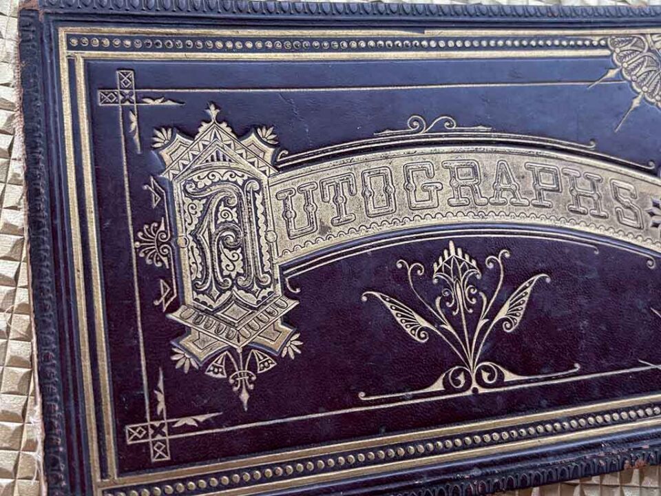 an 1800s Autograph Book