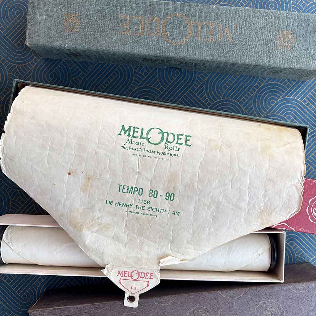 a group of player piano rolls