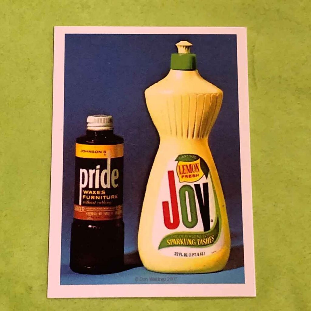 The 1980s gag of "My Pride and Joy" picture stored in a wallet