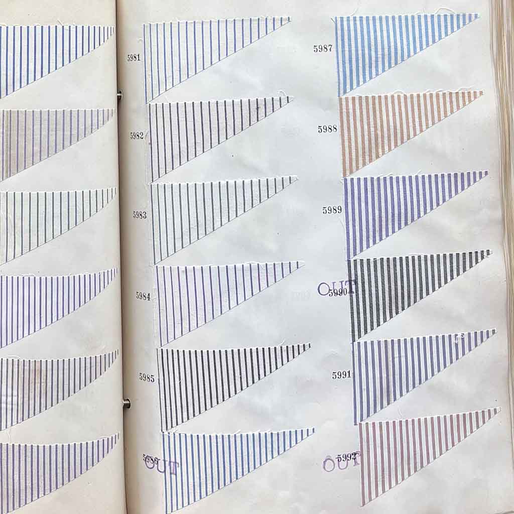 A 1936 Shirtings Custom Sample Book