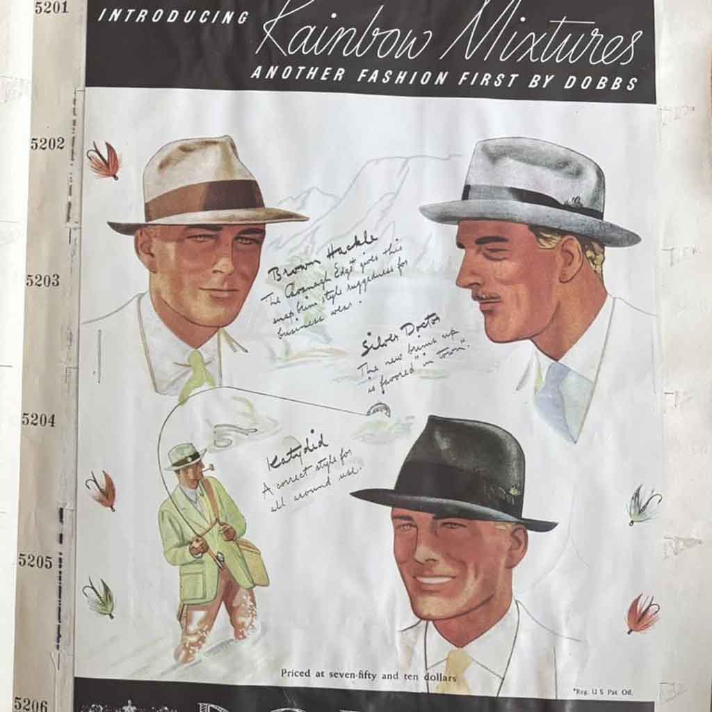 19530s ads with men in hars
