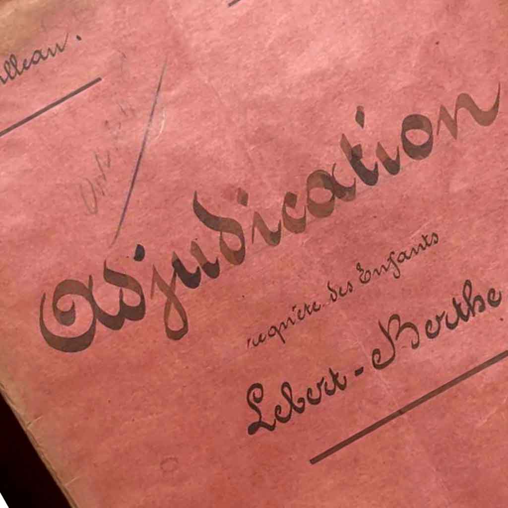 an 1870s French Notorial Folio