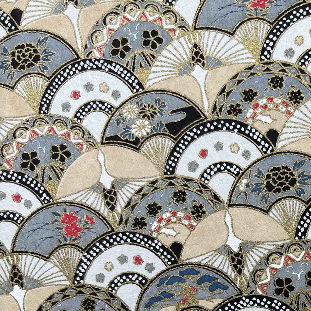 Japanese Blue Wave Patterned Paper