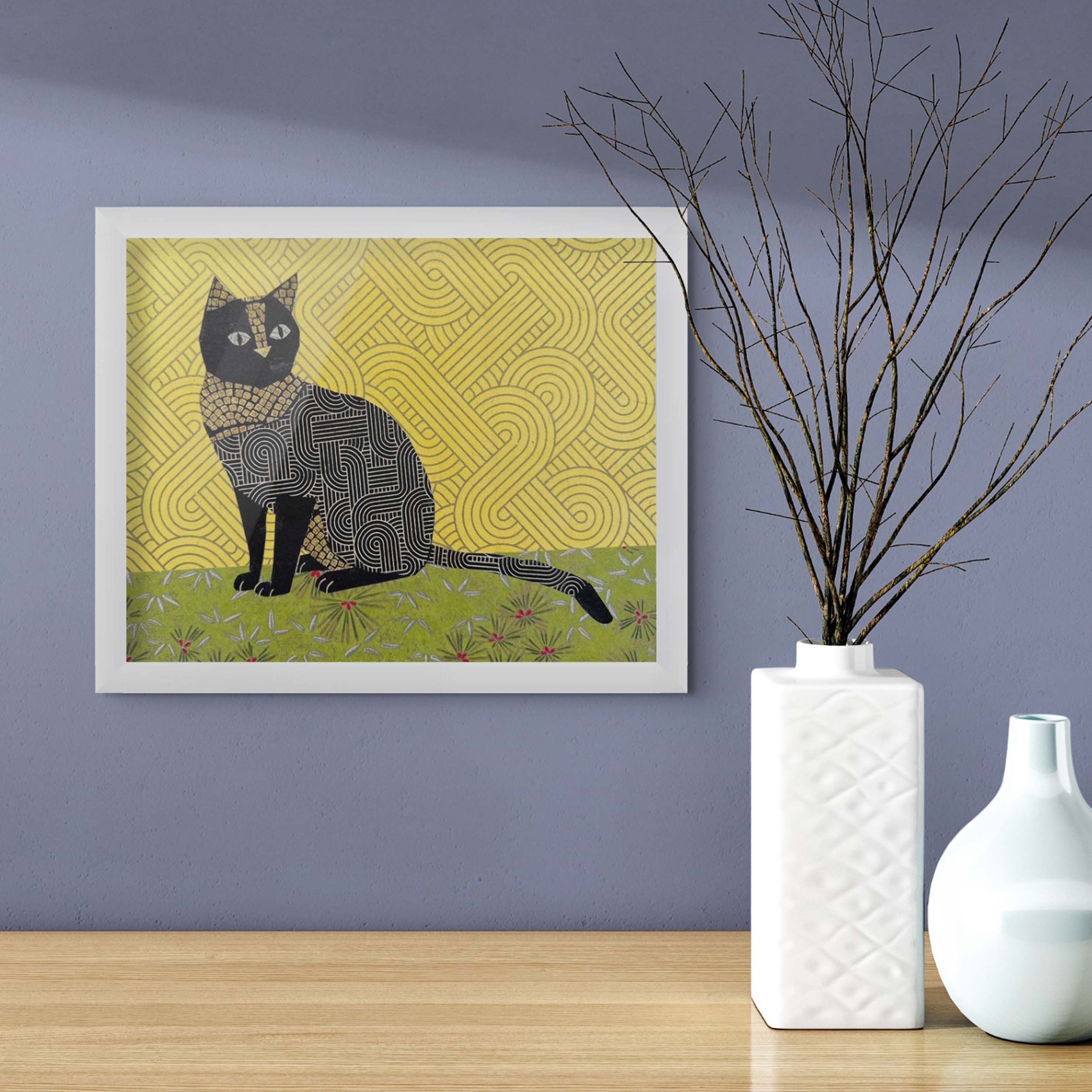 The Yellow Room | Framed 8x10 Cat Print