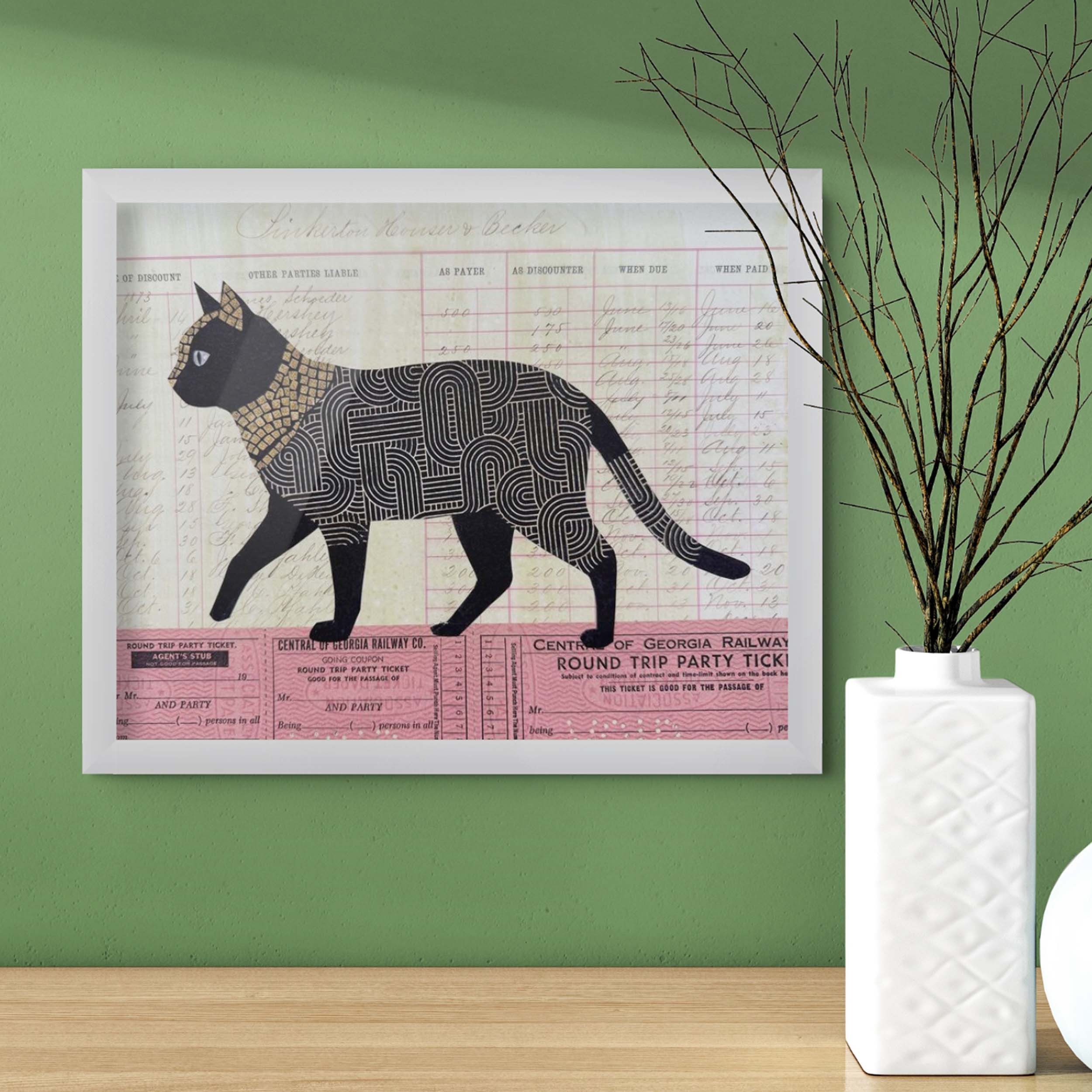 Party Animal | Framed 8x10 inch Cat Print