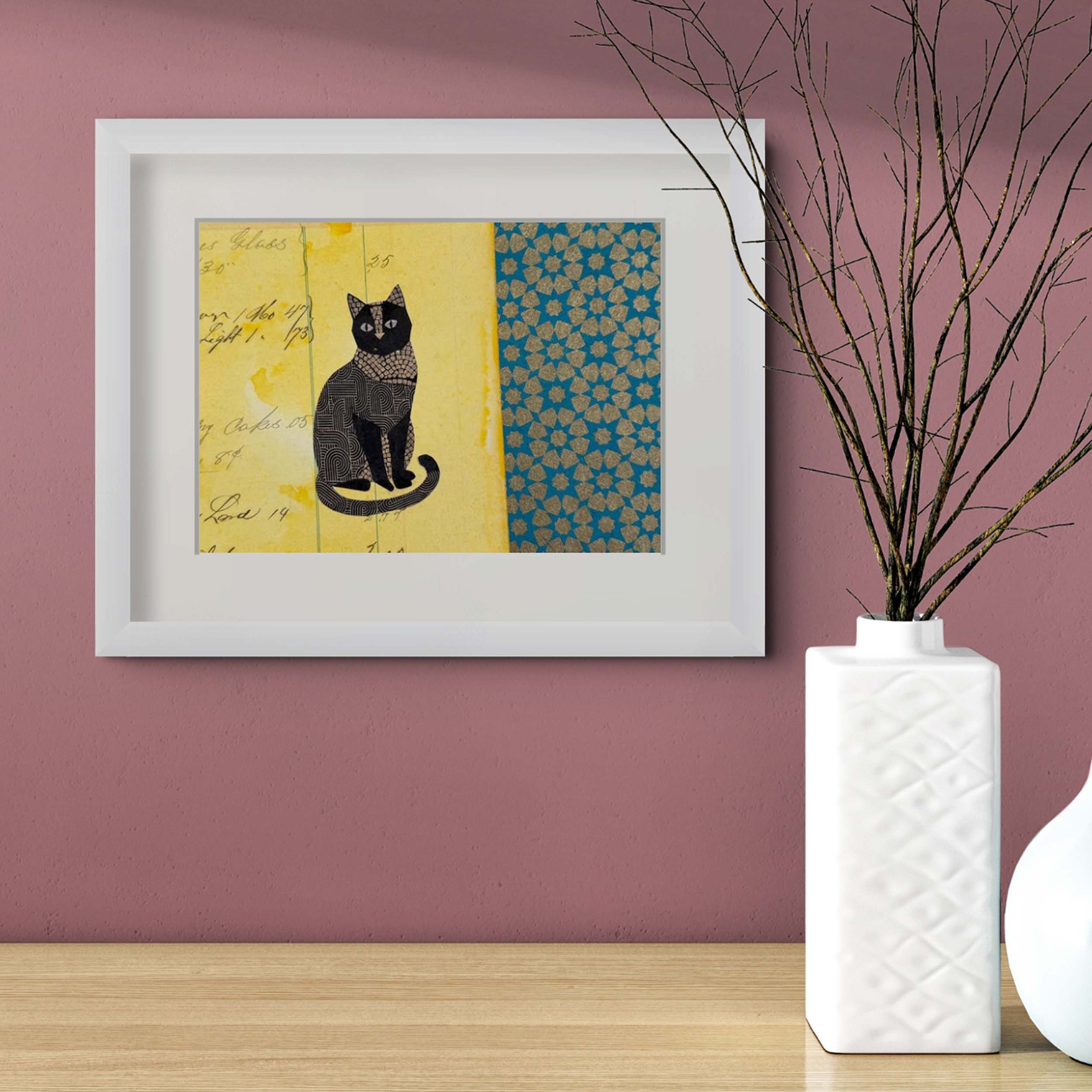 Shop Cat | Framed 8x10 inch Print