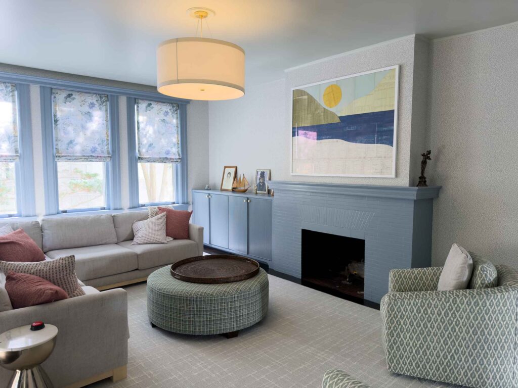 Cozy living room with modern decor